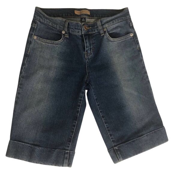 Tommy Jeans Size 3 Luy Luy Bermuda Denim Juniors Bermuda Cuffed Zipper Button - Picture 1 of 13